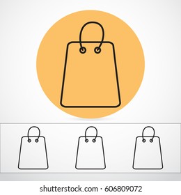 Line icon- shopping bag