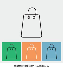 Line icon- shopping bag