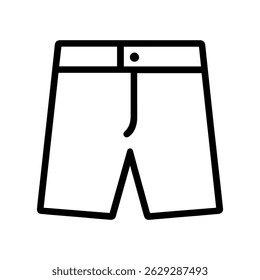 line icon shorts on white background vector
Vector icon clothes and shoes