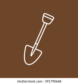 Line icon- shovel