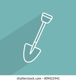 Line icon- shovel
