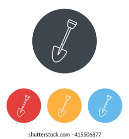 Line icon- shovel