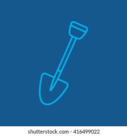 Line icon- shovel