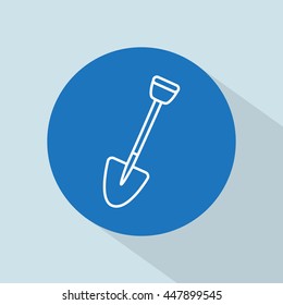 Line icon- shovel