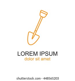 Line icon- shovel