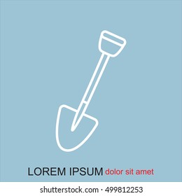 Line icon- shovel