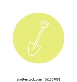 Line icon- shovel