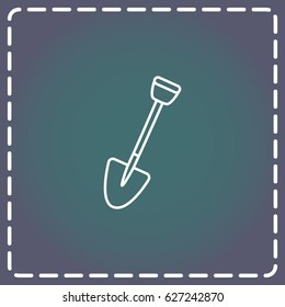 Line icon- shovel
