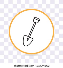 Line icon- shovel