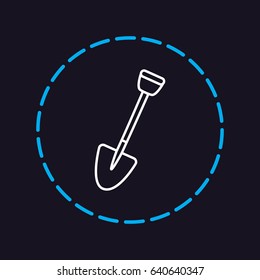 Line icon- shovel
