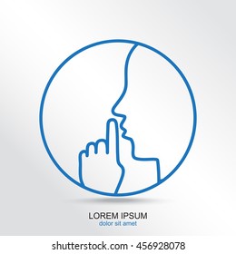 Line icon-  silence