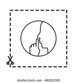 Line icon-  silence