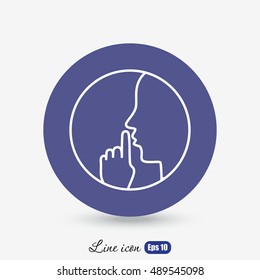 Line icon-  silence