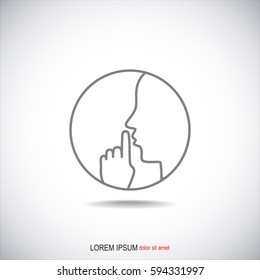 Line icon-  silence