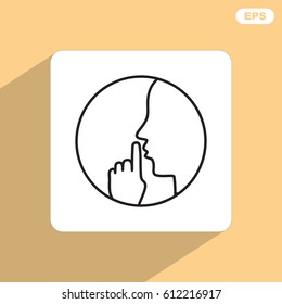 Line icon-  silence