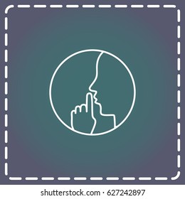 Line icon-  silence