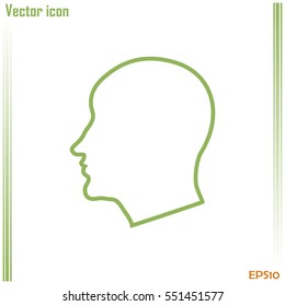 Line icon- silhouette of a man