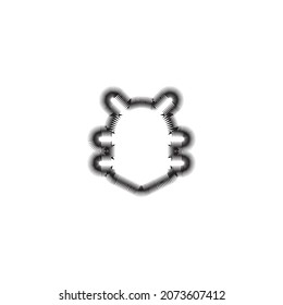 İnsect line icon. Simple style insect spraying company poster background symbol. logo design element. T-shirt printing. Vector for sticker. Zig-zag style icon.