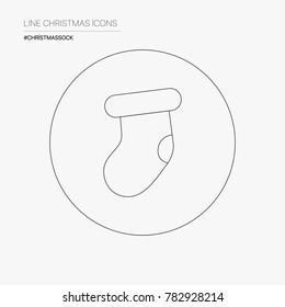 Line Icon Sock