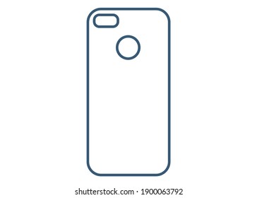 Line icon softcase for smartphone