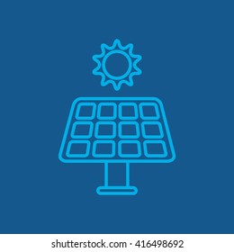 Line icon- solar panel