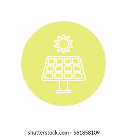 Line icon- solar panel