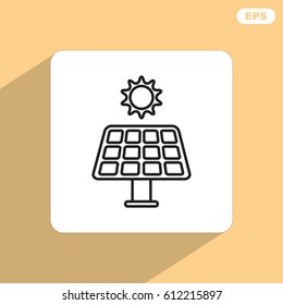 Line icon- solar panel