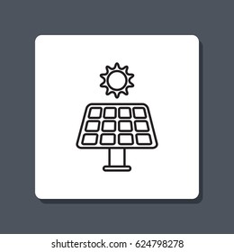 Line icon- solar panel
