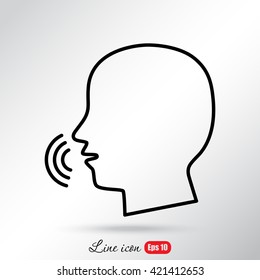 Line icon-  speak