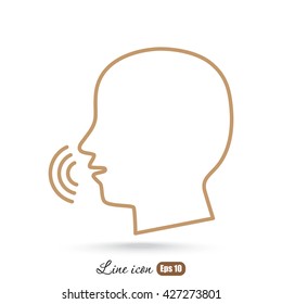 Line icon-  speak