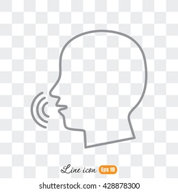 Line icon-  speak