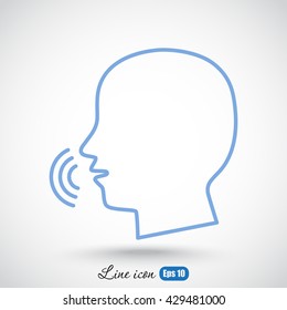 Line icon-  speak