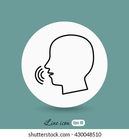 Line icon-  speak