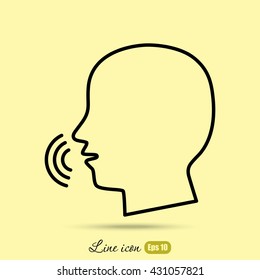 Line icon-  speak