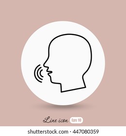 Line icon-  speak