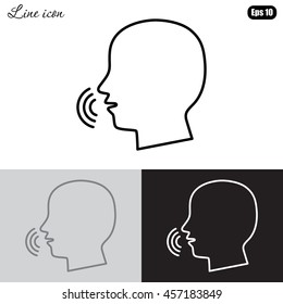 Line icon-  speak