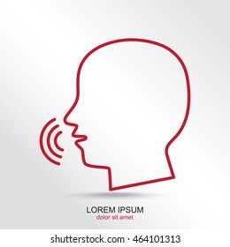 Line icon-  speak