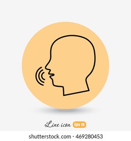 Line icon-  speak