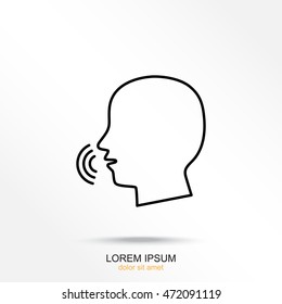 Line icon-  speak