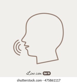 Line icon-  speak