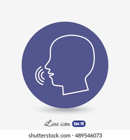 Line icon-  speak