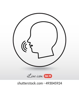 Line icon-  speak