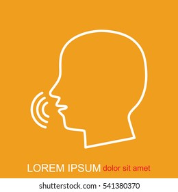 Line icon-  speak