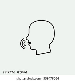 Line icon-  speak