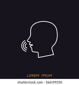 Line icon-  speak