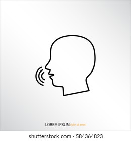 Line icon-  speak