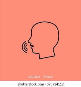 Line icon-  speak