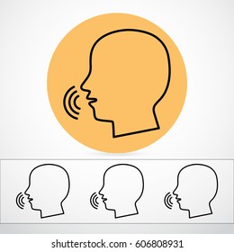 Line icon-  speak