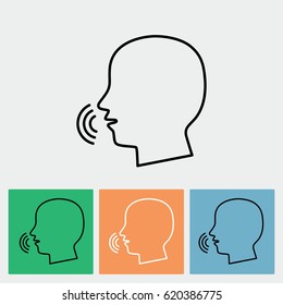 Line icon-  speak