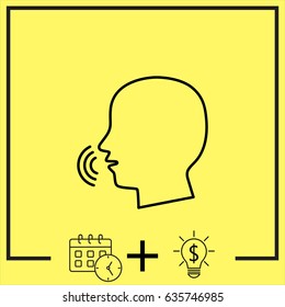 Line icon-  speak